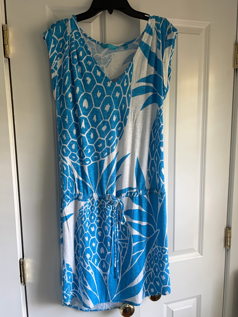 Blue White beach cover up